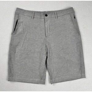 Lululemon Mens Shorts Gray Casual Golf Stretch Size 33 9" Inseam